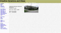 Desktop Screenshot of creativeceramicsandglass.com